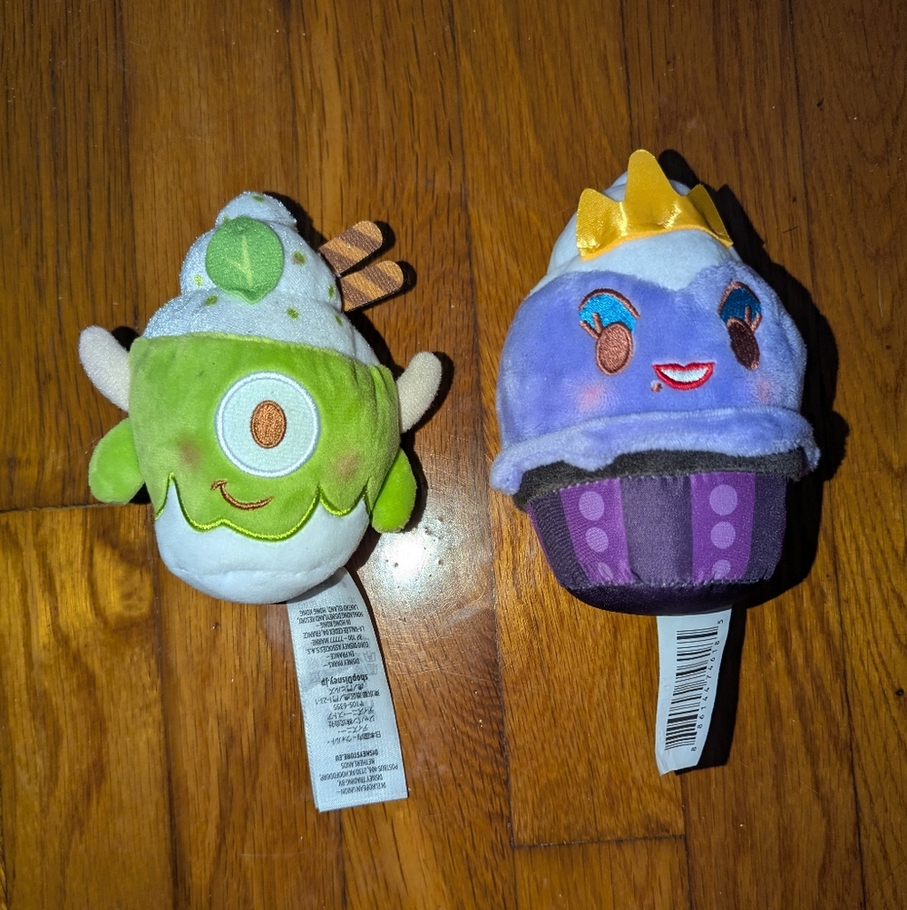 Monster Inc And Little Mermaid Plush Lot Of 2 Mike Wazowski Disney Store Ursula